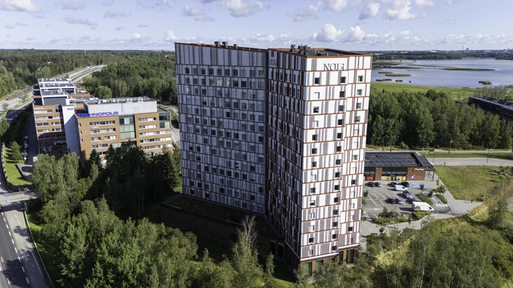 Valmis AKOwall-seinien asennuskohde NOLi Otaniemi